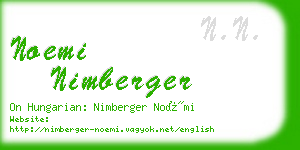 noemi nimberger business card